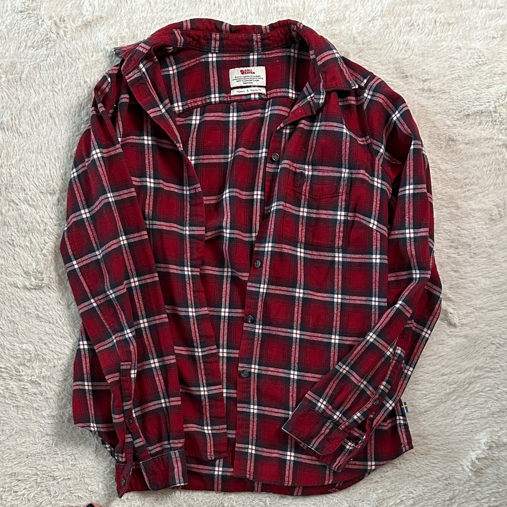 Fjallraven Red Plaid Flannel